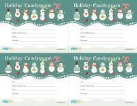 Here are some cute free printable christmas candy wrappers that you can use to wrap candies,chocolates,cookies and any other christmas party favors that you may like. Pto Today Holiday Candygram With Message Pto Today