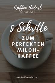 Milchkaffee Perfekt Zubereitet Milchkaffee Kaffee Aufbruhen Kaffee Kochen