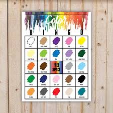 This color bingo printable cards gallery is published because we know that images are best way to give you examples. Color Bingo Game With 20 Unique Bingo Cards And 24 Large And Etsy