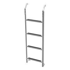 I used tapcon screws, silicon and vinyl patching concrete to ins. Ultra Protect 4 Step Aluminum Basement Window Well Egress Escape Ladder 4esl The Home Depot Window Well Basement Window Well Escape Ladder