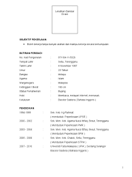 Cara buat resume ringkas dan ringkas, cv, cover letter ikut format untuk mohon kerja dalam bahasa melayu tahun 2021. Contoh Resume Bahasa Melayu
