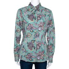 Browse our flower paisley pattern images, graphics, and designs from +79.322 free vectors graphics. Etro Jade Green Floral Paisley Print Stretch Cotton Long Sleeve Shirt L Etro Tlc