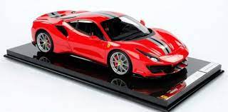 Hello everybody, i like to introduce you to my bbr ferrari pista in white with blue stripes, interior and brakes. Amalgam Ferrari 488 Pista Diecastsociety Com