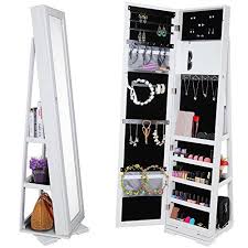 Get set for mirrored jewellery cabinet at argos. Lifewit Spinning Lockable Full Length Mirrored Jewelry Ca Https Www Amazon Co Uk Dp B071ygr2 Jewelry Cabinet Full Length Mirror Cabinet Full Length Mirror