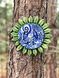 Peace Sign Garden Art, Stone Wall Art, Cast Stone Sculpture