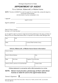 This is the driver education forms page for the driver education and safety program administered by the texas department of licensing and regulation. Michigan Motor Vehicle Power Of Attorney Form Tr 128 Eforms