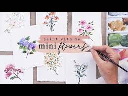 Simple Watercolor Mini Flowers