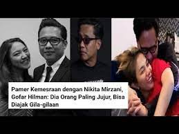 Mereka adalah komedian sekaligus aktor, gofar hilman dengan putri salah satu konglomerat indonesia, putri indahsari tanjung. Pacari Nikita Mirzani Gofar Hilman Mantan Pacar Putri Tanjung Aktor Penyiar Cukup Terkenal Youtube