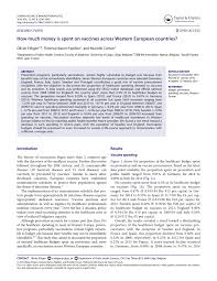 Neuerungen und anpassungen 2021 1. Pdf How Much Money Is Spent On Vaccines Across Western European Countries