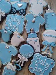 Baby Boy Girl Sugar Cookies Color Options Etsy Mini Mouse Baby Shower Cowboy Baby Shower Baby Cookies