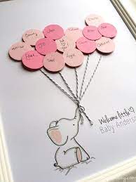 Elephant Baby Shower Guest Book Printable Aspen Jay Cha De Bebe Faca Voce Mesmo Presentes Para Cha De Bebe Decoracao Cha De Bebe