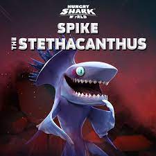 Spike (stethacanthus) is a tier s shark in hungry shark world. Hungry Shark Spike Or Chest Spike If You Go By Its Full Name Stethacanthus Is Easily Startled And That Often Means A Fin Full Of Poisonous Spikes If Another Shark Gets