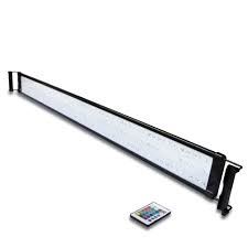 Barrina 48 Inch Aquarium Hood Lighting Color Changing Remote Controlled Dimmable Rgb Led Light For Aquarium Fish Tank For Fresh And Salt Water With Extendable Brackets 45 To 50 Inches 4ft