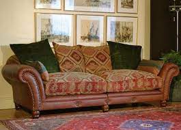 Luxury Leather And Fabric Sofa Cushions On Sofa Couch Fabric Leather Sofa