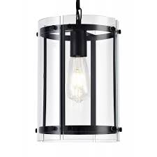 Let your ceiling light be a bright spot in your home. Ceiling Lantern Pendant Matt Black Glass Lighting And Lights Uk
