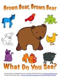 Bear, bird, duck, horse, frog, cat, dog, sheep, goldfish. Brown Bear Brown Bear Coloring Pages Worksheets Teaching Resources Tpt