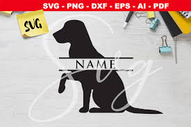Download Labrador Dog Monogram Svg Graphic By Novart Creative Fabrica SVG Cut Files