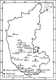 How to draw karnataka map step by step|karnataka diagram map easily. Map Showing The Study Sites In Karnataka Download Scientific Diagram