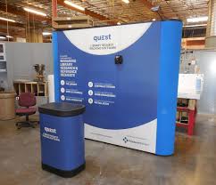 10 Flat Pop Up Display With Monitor Mount Easily Create A 10x10 Multi Media Trade Show Boot Trade Show Booth Design Tradeshow Banner Design Trade Show Design