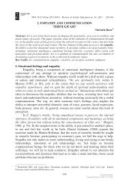 Pdf 2 Empathy And Communication Through Art