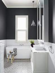 Black and white, minimalist, but at the same time unique: Classic Black And White Bathroom White Bathroom Designs Small Bathroom Remodel Bathroom Interior