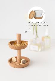 Ikea Hack Two Tier Diy Jewelry Stand For Less Than 10 Diy Jewelry Stand Diy Jewellery Dish Ikea Hack