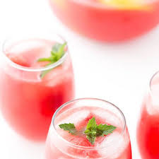 Watermelon Sangria Recipe Yummly Recipe Watermelon Sangria White Wine Sangria Recipe Sangria Recipes With Rum