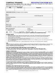 173/66 companies regulations, 1966 second schedule (regulation 3). Fillable Online Ssm Com Comtrac Training Registration Form 2015 Ssm Com Fax Email Print Pdffiller