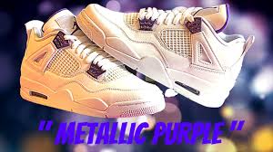 The metallic purple moniker is bequeathed upon these crisp air jordans by way of the purple top and bottom eyestays, heel's jumpman logo, rich air max cushoning unit and the. Review Of Air Jordan 4 Metallic Purple Youtube