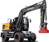 XYC120WT Wheeled Excavator with Iron Suction Plate Magnet ...