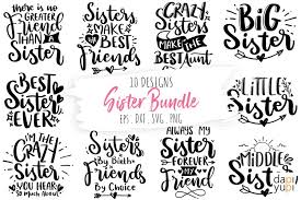 Download Sister Quotes Svg Bundle Best Sister Svg Bundle Sister Svg 1287909 Hand Lettered Design Bundles