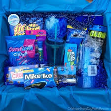 Blue Without You Care Package Celebrate Every Day With Me Birthday Gifts For Best Friend Blue Gift Basket Cute Boyfriend Gifts