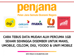 Seiring dengan semakin banyaknya pengguna internet di malaysia, penyedia cara beli internet celcom. Cara Tebus Data Internet Percuma Maxis Umobile Celcom Digi Yoodo Unifi Mobile Sehingga 31 Disember Edu Bestari