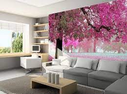 3d Wallpaper Bedroom Mural Roll Romantic Purple Tree Wall Background Home Tv Home Amp 3d Wallpaper For Bedroom Bedroom Wall Designs Wallpaper Walls Bedroom