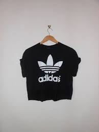 Black Adidas Crop Top Shirt Classic Back Adidas Swag Style Crop Top By 0bubblegumboutique0 In 2020 Crop Top Fashion Crop Tops Cute Crop Tops