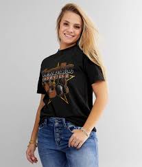 Huge sale on vintage country music t shirts now on. American Highway Nashville Country Music T Shirt Women S T Shirts In Vintage Black Pigment Dye Buckle