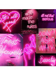 You can discover neon soft pink aesthetic signs with energy efficiency. Pink Neon Lights Aesthetic Collage Kids T Shirt By Snowflake6 Redbubble