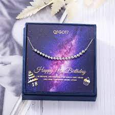 Unboxing almost a million worth of birthday gifts!!! Buy 18th Birthday Gifts For Girls Milestone 18th Birthday Necklace Bold 18 Year Old Girl Gifts Sterling Silver Beaded Necklace 18th Birthday Gift Ideas At Amazon In