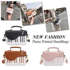 Insgesamt 40 notenblätter mit und ohne. Schwarz Neu Mode Hit Farbe Klavier Drucken Handtasche Suesse Frische Windsc J7a7 Ebay