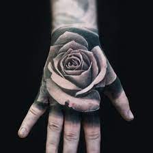 Each rose is a memorab. Black And Grey Rose Tattoo Hand Novocom Top