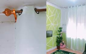 Jahit valcro tape bahagian yang lembut pada bibir langsir. Diy Rod Langsir Wanita Ni Ada Cara Nak Buat Nampak Cantik Dengan Cara Berjimat Keluarga