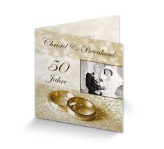 Es gibt nicht viele ehepaare, die frohen mutes verkünden können, 50 jahre verheiratet zu sein. Einladung Zur Goldhochzeit Klassisch Gold