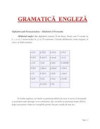 Invata engleza pronuntia grupurilor de litere din limba engleza youtube. Calameo Gramatica Engleza