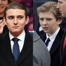 El hijo menor de Donald Trump, Barron, quien por cierto cada vez se parece  más a él, sorprendió debido al impresionante cambio físico y evolución que  tuvo entre un mandato y otro