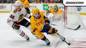 Preds Frustrated In Loss To Blackhawks