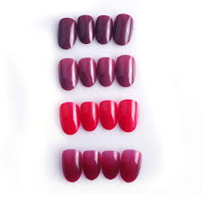 This definitely will be my new nail salon! Buy Laza 96 Pcs Fake Nails Ruby Vermeil Cherry Full Cover Oval Short Uv Coat Artificial Acrylic Nails Red Garnet Online In Turkey B07pd2wyzj
