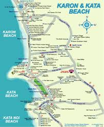 Karon Beach And Kata Beach Map Karon Beach Phuket Thailand Phuket
