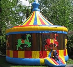 Carousel Moonwalk Rental Houston Sky High Party Rentals Moonwalk Rentals Party Rental Ideas Carnival Tent