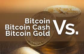 Btc Vs Bch Vs Btg Bitcoin Bitcoin Cash Bitcoin Gold