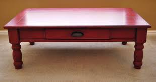 Painted Coffee Tables Came Across This Same Coffee Table And The Matching Side Table Click Painted Coffee Tables Red Coffee Tables Chalk Paint Coffee Table